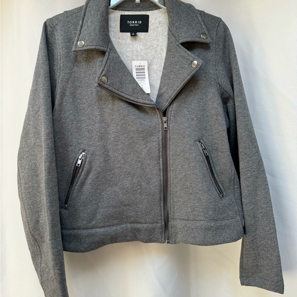 New Women’s Torrid Plus Size 00 10/12 Moto Jacket